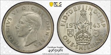 1943 Shil S-4083 Scottish Rev AU58