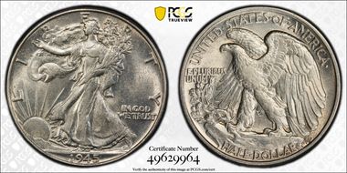 1945 50C AU55