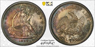 1839 50C No Drapery MS65
