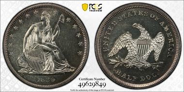 1839 50C Drapery PR63