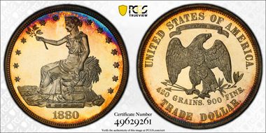 1880 T$1 Trade PR68CAM