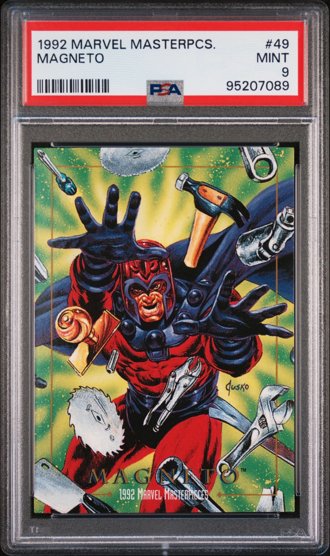 1992 Marvel MARVEL MASTERPIECES #49 Magneto front