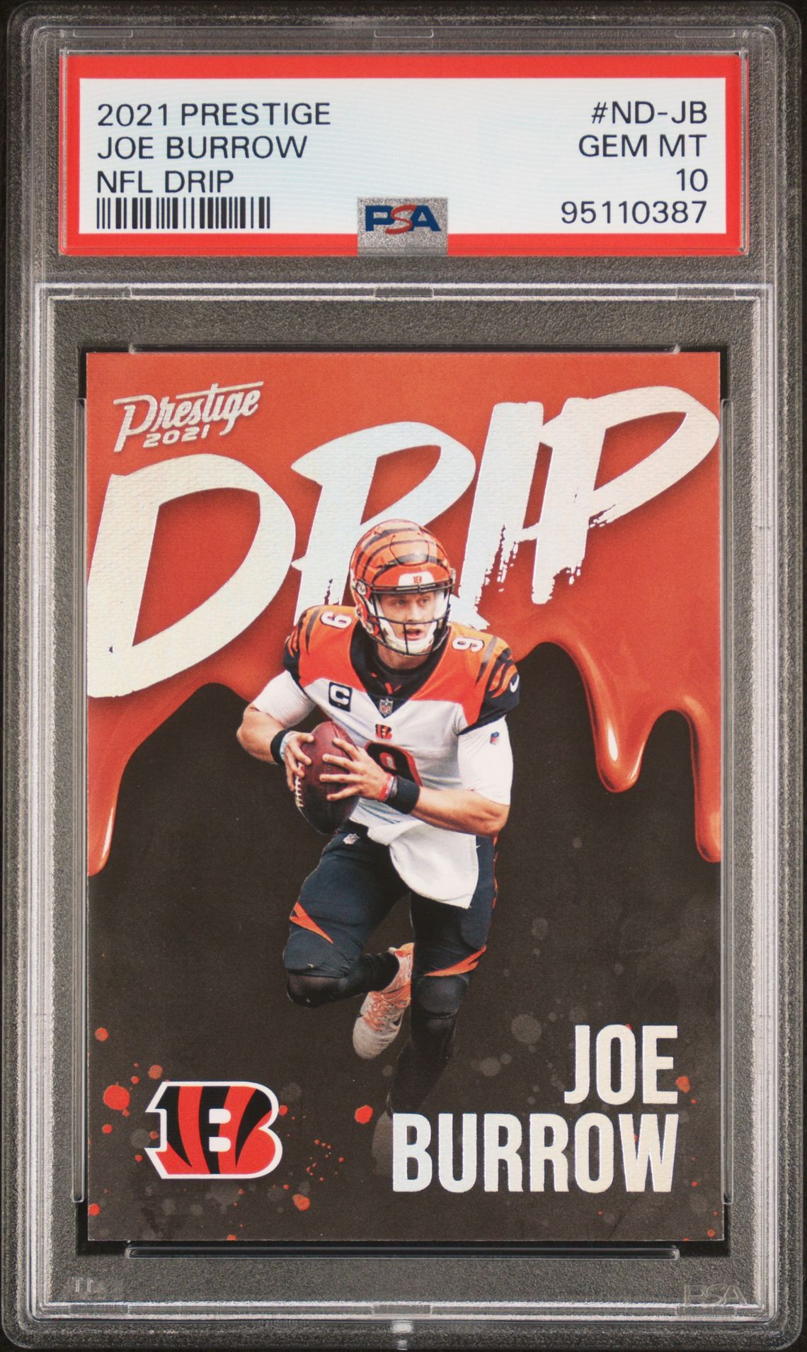 2021 Panini PANINI PRESTIGE NFL DRIP #ND-JB Joe Burrow front