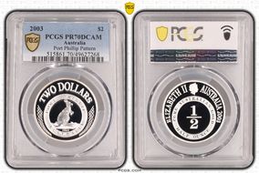 2003 $2 Port Phillip Pattern PR70DCAM