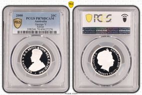 2000 20C George V Silver PR70DCAM