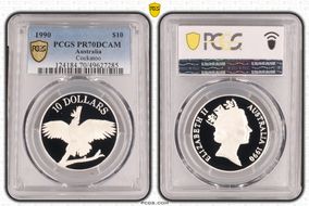 1990 $10 Cockatoo PR70DCAM