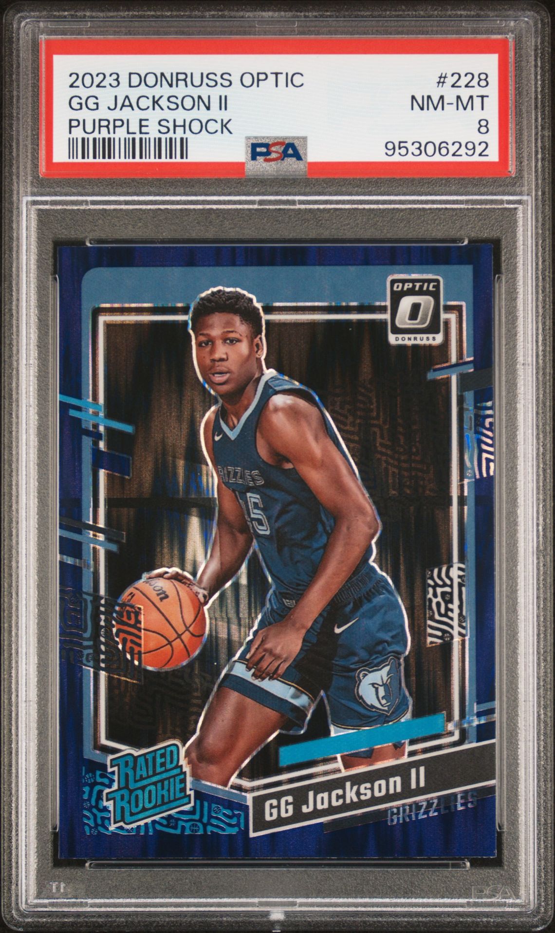 2023 Panini PANINI DONRUSS OPTIC PURPLE SHOCK #228 Gg Jackson Ii front