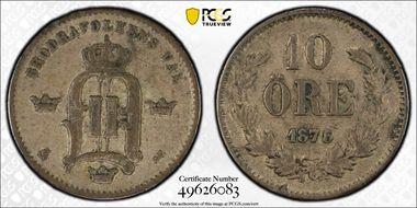 1875 ST 10 Öre VF25
