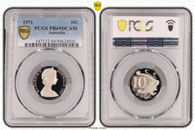 1971 10C PR69DCAM