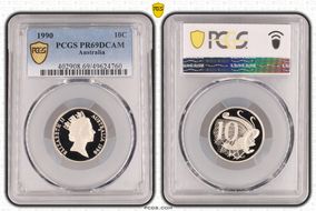 1990 10C PR69DCAM