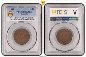 1931 1/2D KM-22 MS63BN