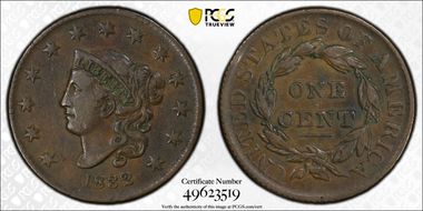 1832 1C Large Letters VF30BN