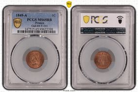 1849-A 1C Gad-84 F-101 MS65RB