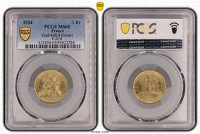 1924 1 Fr Gad-468 4 Ouvert F-218 MS65