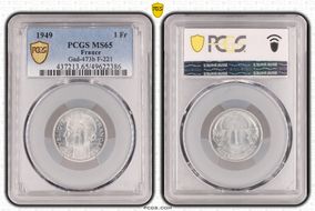 1949 1 Fr Gad-473b F-221 MS65