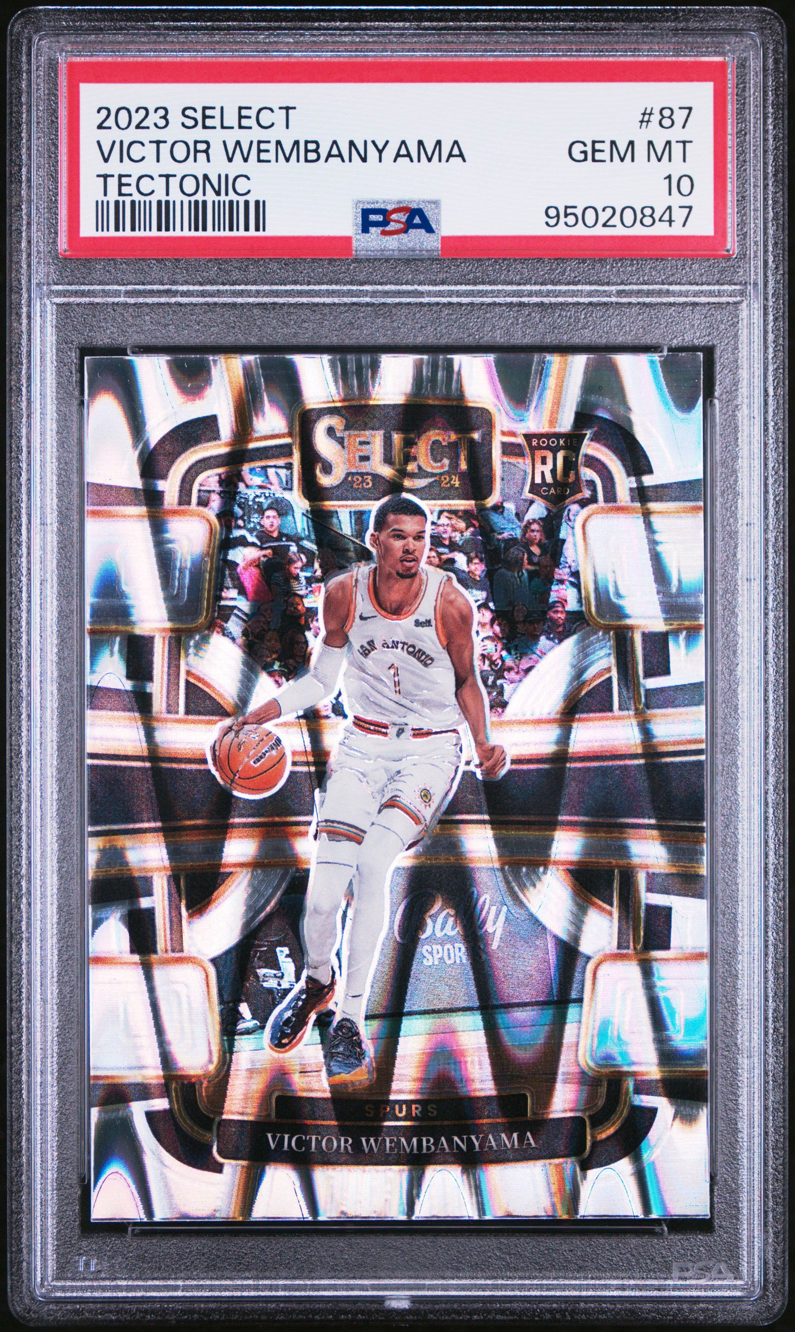 2023 Panini Select Victor Wembanyama #87 (Tectonic) Gem Mt 10 front