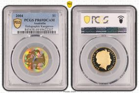 2004 $1 Holographic Kangaroos PR69DCAM