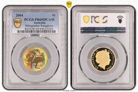 2004 $1 Holographic Kangaroos PR69DCAM