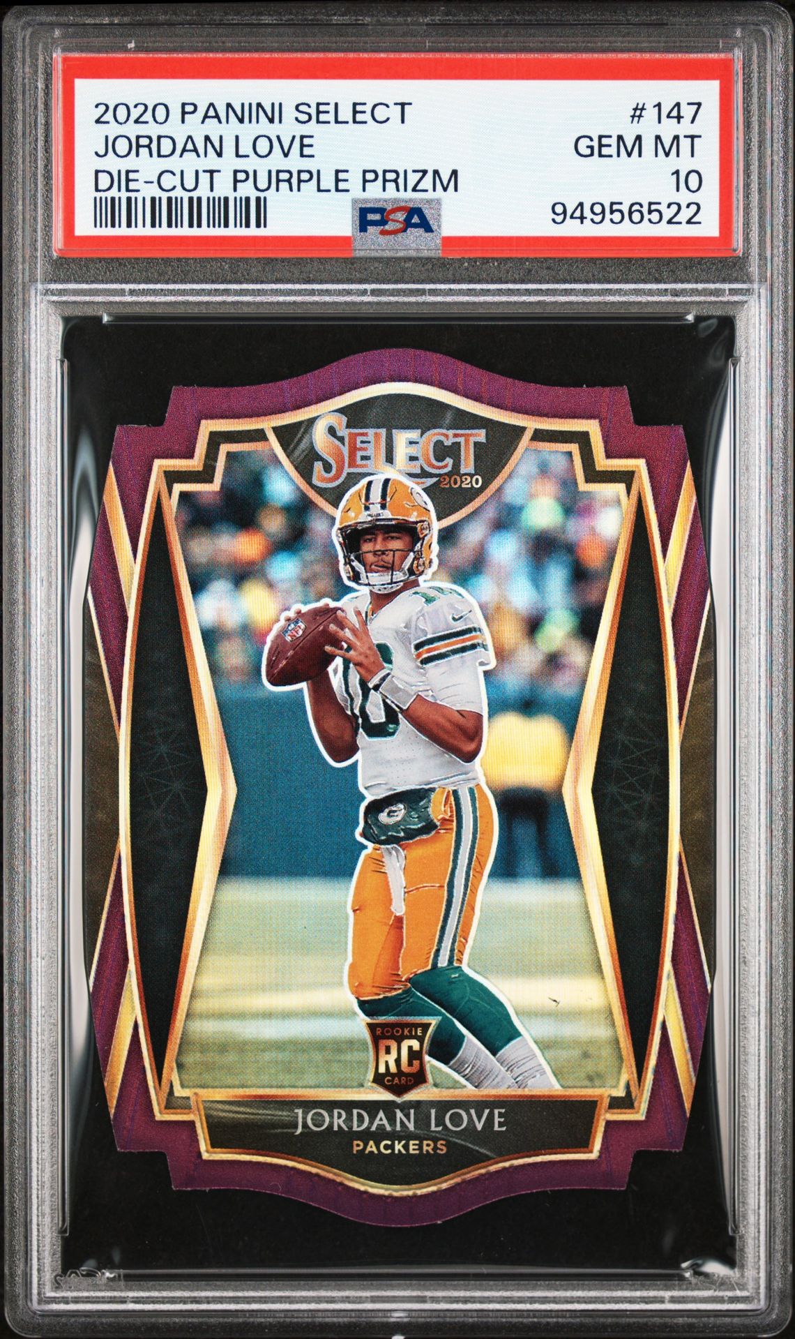 2020 Panini PANINI SELECT DIE-CUT WHITE PRIZM #147 Jordan Love front