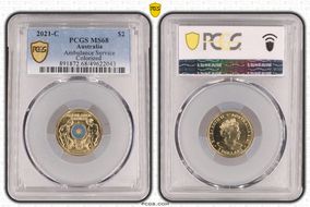 2021-C $2 Ambulance Service Colorized MS68