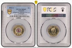 2021-C $2 Indigenous Military Service Colorized MS69