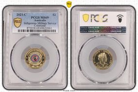 2021-C $2 Indigenous Military Service Colorized MS69