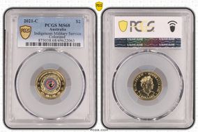 2021-C $2 Indigenous Military Service Colorized MS68