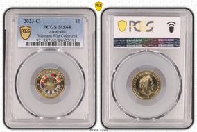 2023-C $2 Vietnam War Colorized MS68