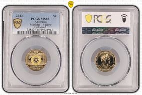 2023 $2 Matildas - Yellow Colorized MS65