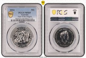 2024 50C Year of the Dragon MS69