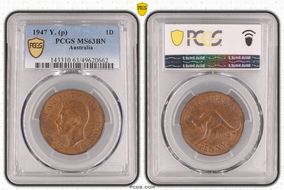 1947 Y. (p) 1D MS63BN