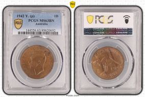 1942 Y. (p) 1D MS63BN