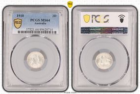 1910 3D KM-18  Ag MS64