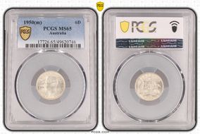 1950(m) 6D KM-45 Ag MS65