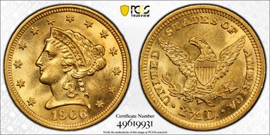 1906 $2.50 MS64