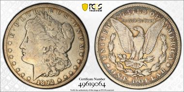 1892-CC $1 VG10