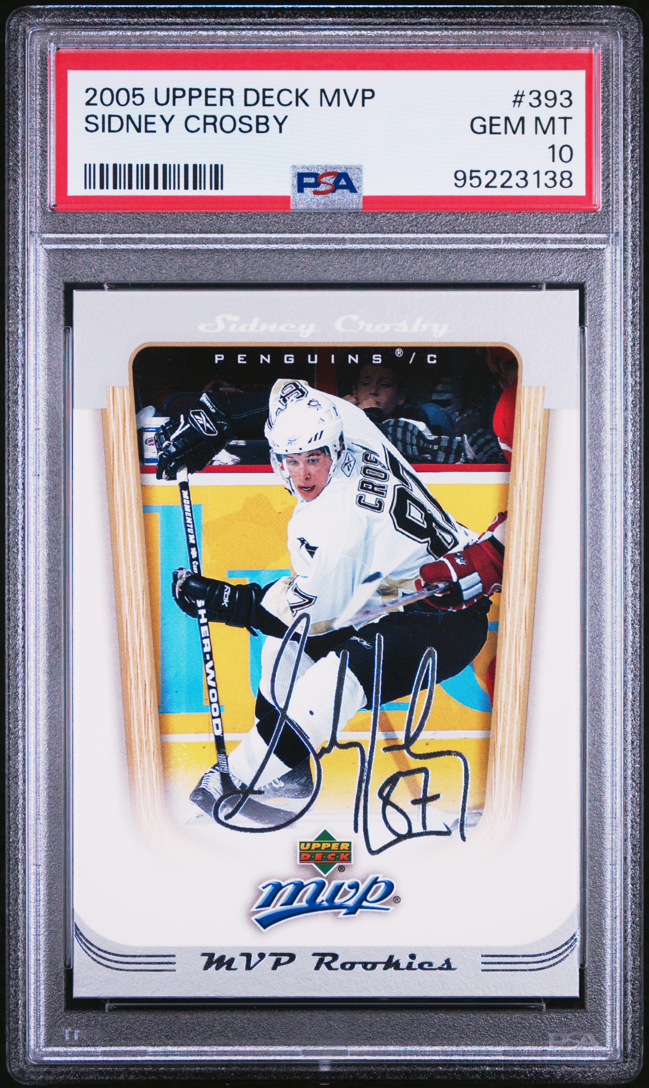 2005 Upper Deck Mvp Sidney Crosby #393 Gem Mt 10 front