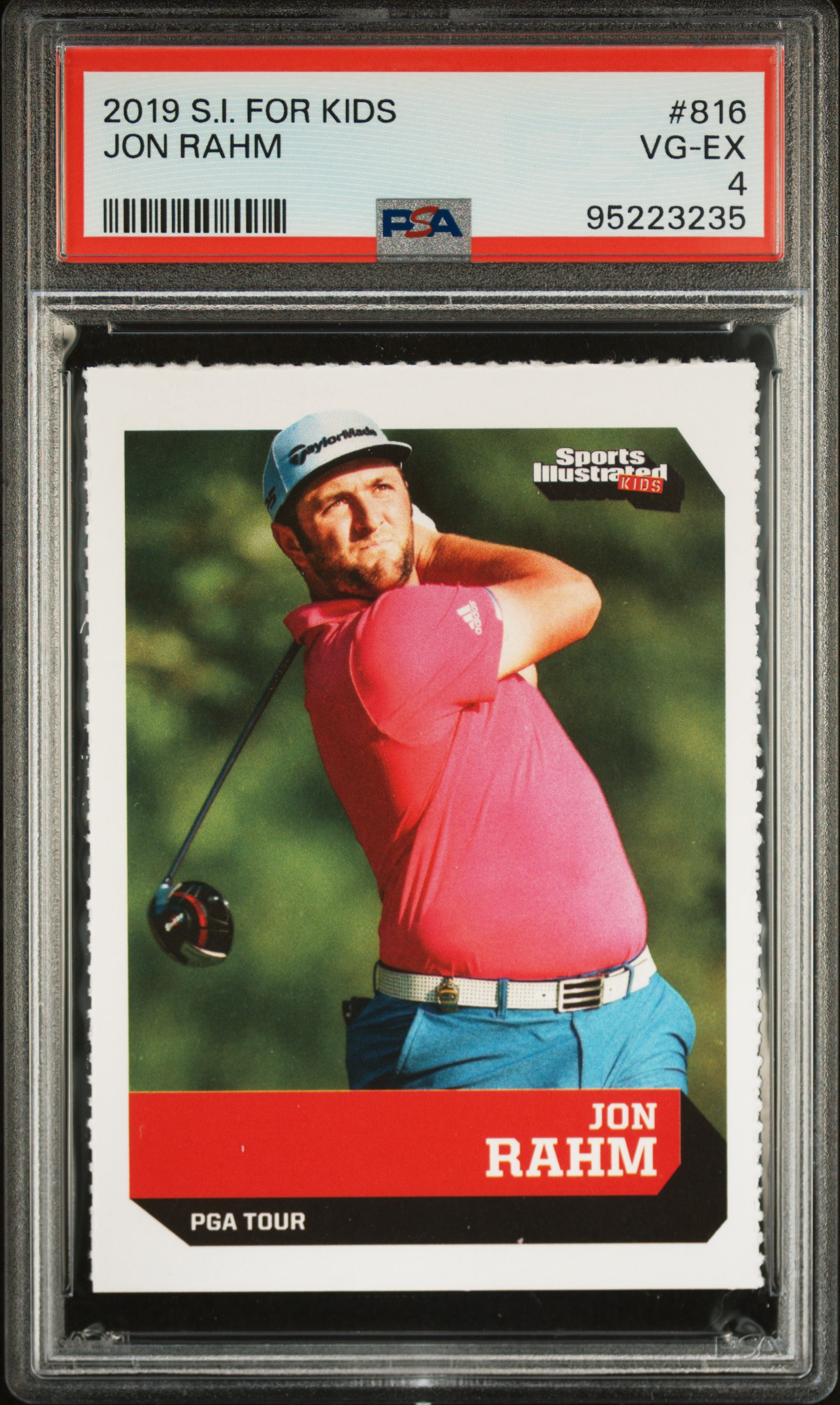 2019 S.i. For Kids Jon Rahm #816 Vg-Ex 4 front