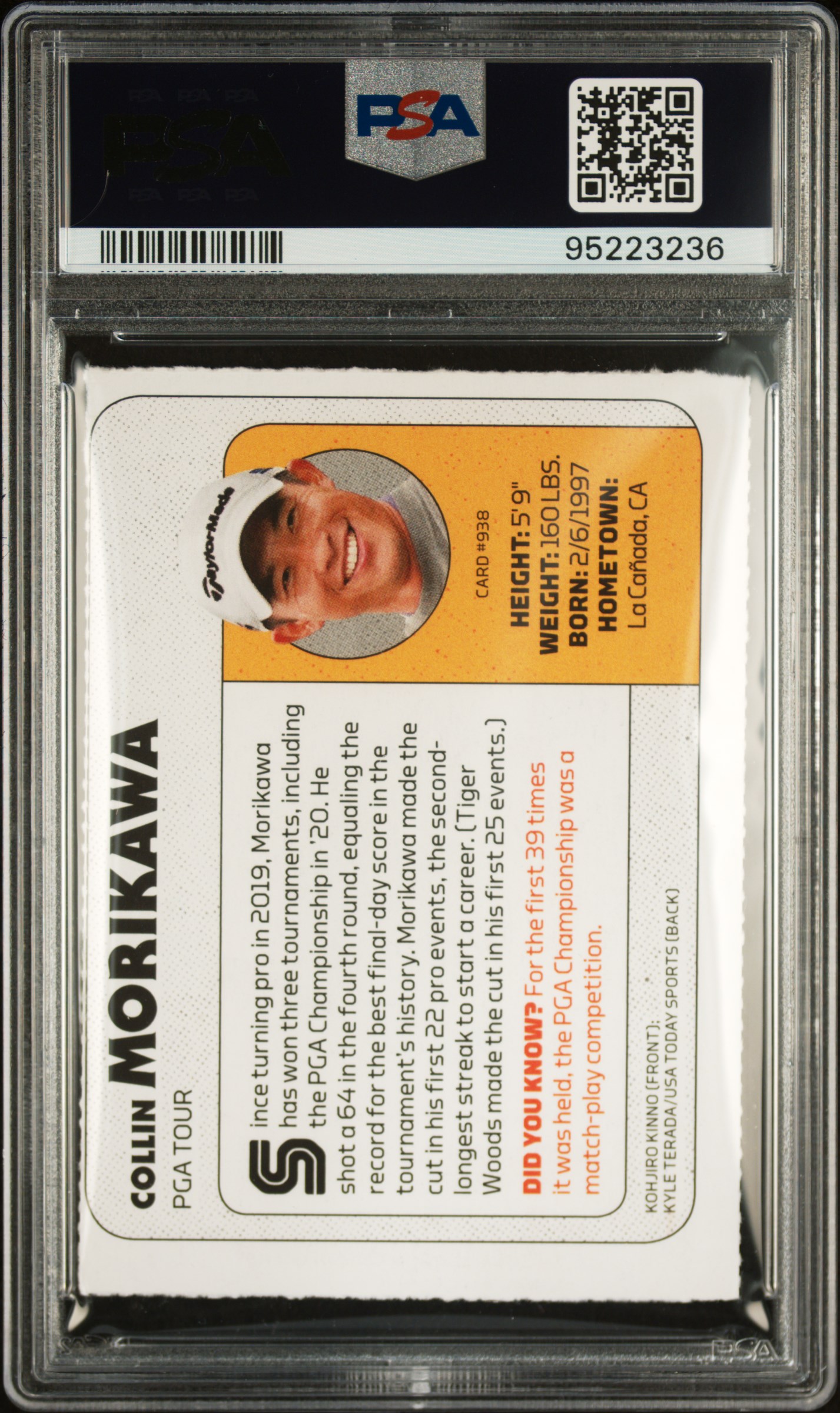 2020 S.i. For Kids Collin Morikawa #938 Ex 5 back