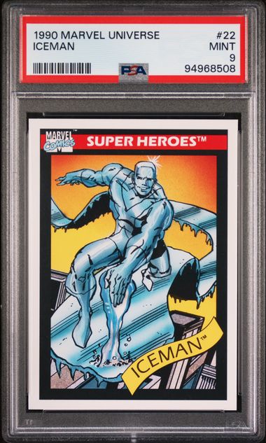 1990 Marvel Marvel Universe #22 Iceman front