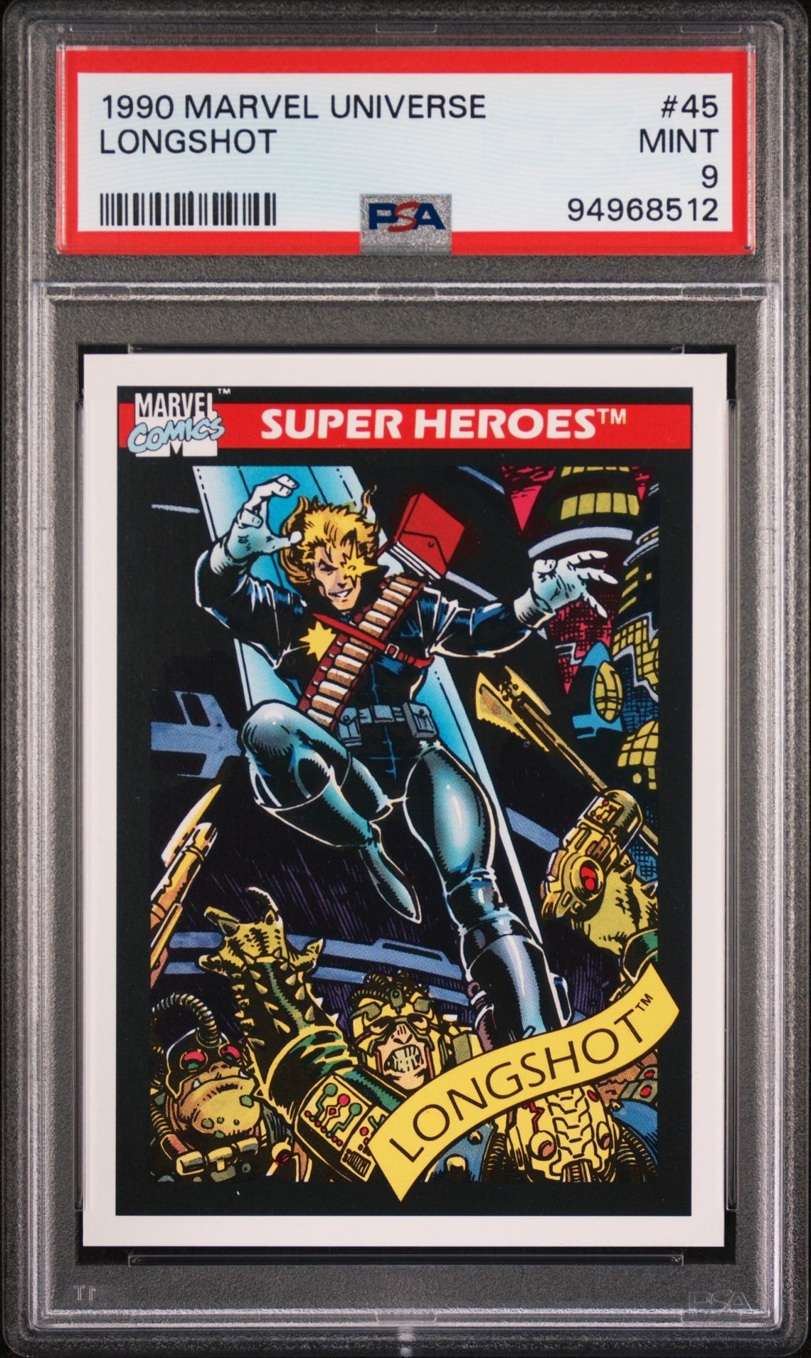 1990 Marvel MARVEL UNIVERSE #45 Longshot front