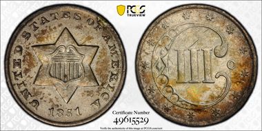 1851-O 3CS AU58