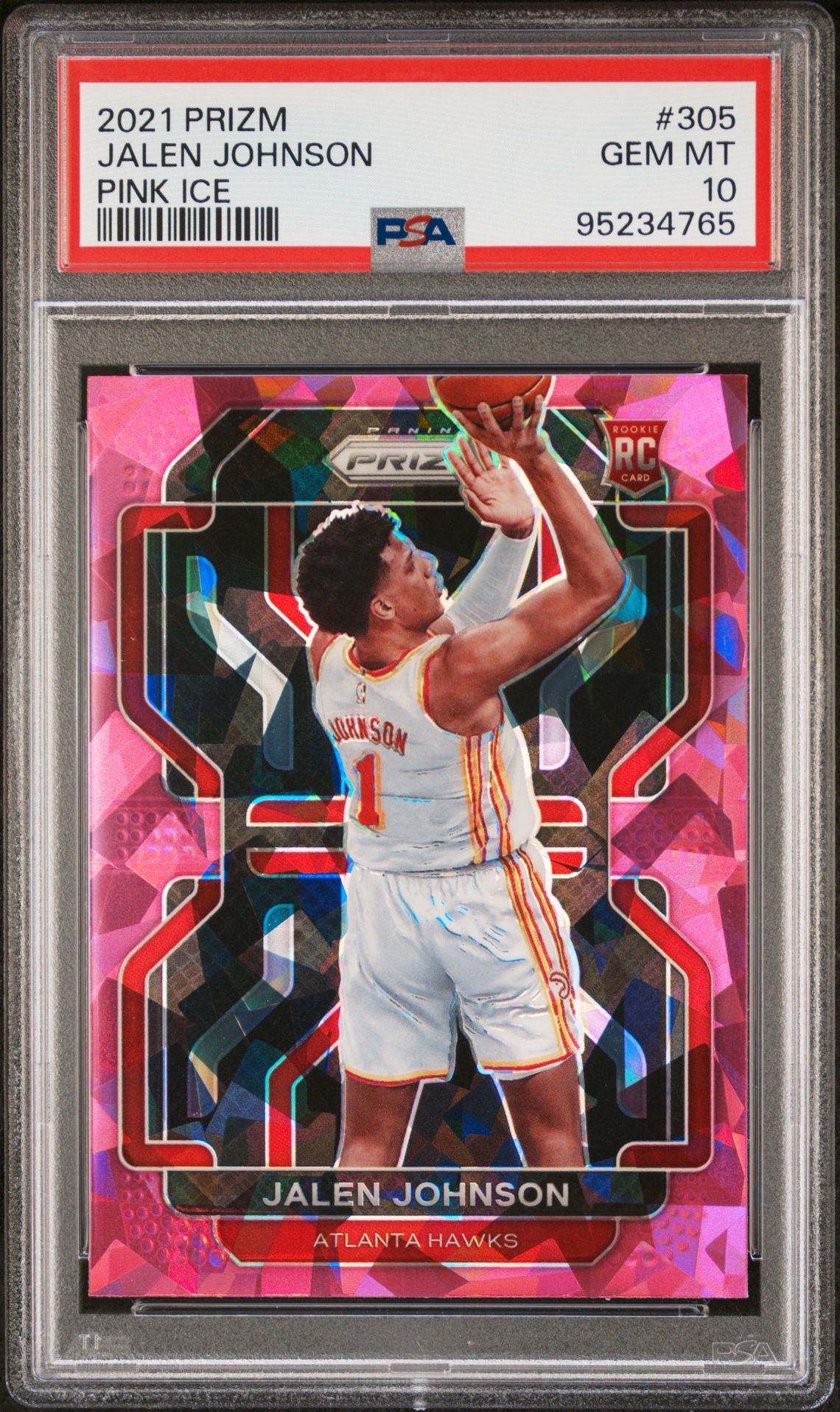 2021 Panini PANINI PRIZM PINK ICE #305 Jalen Johnson front