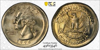 1996-P 25C MS66