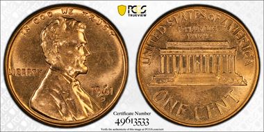 1961-D 1C MS64RD