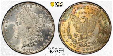 1878 7/8TF $1 Strong MS63