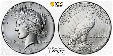 2024 $1 Peace Dollar First Strike MS69