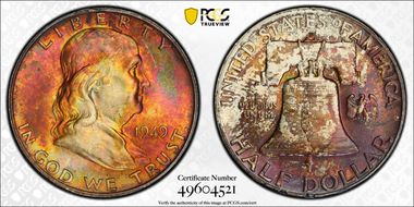 1949-D 50C MS66+ FBL