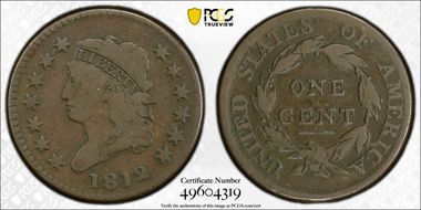 1812 1C Large Date VG8BN