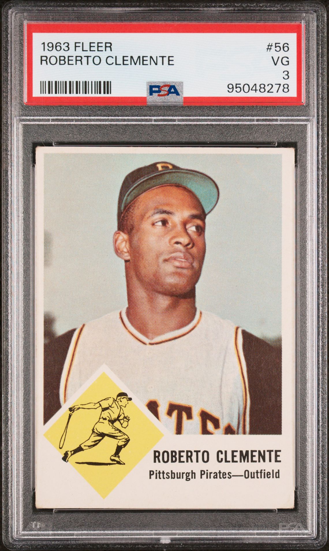 1963 Fleer FLEER #56 Roberto Clemente front